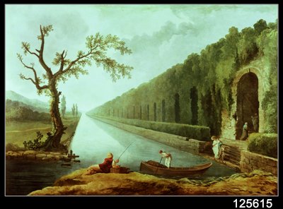 Il canale da Hubert Robert